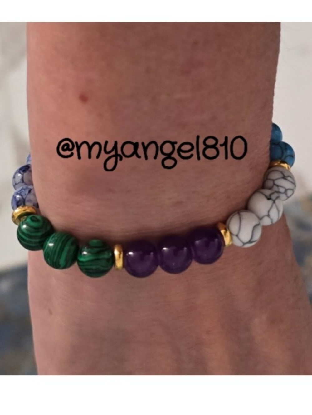 Multicolor Handmade Beaded Bracelet - Inspirational Chakra Design
